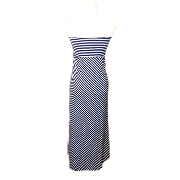 Lily Rose Convertible Maxi Dress/Skirt, Navy & White Stripes, M - Picture 5 of 8